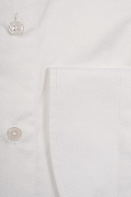 Модная мужская рубашка белого цвета из хлопка sea island  арт. CL 10224070/301019 от Meucci (Италия) - фото. Цвет: Белый.
