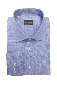 Рубашка хлопковая в бело-синюю клетку  (SL 902022 R 91EZ/302228)