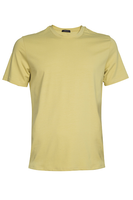 Футболка оливково-желтого цвета  для мужчин бренда Meucci (Италия), арт. TSH-1023-8 - фото. Цвет: Оливково-желтый. Купить в интернет-магазине https://shop.meucci.ru
