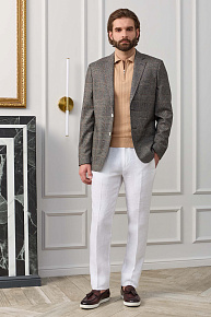 Льняные брюки белые  (SP-LP 2250 White)