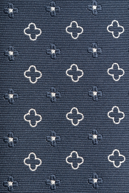 Галстук темно-синего цвета с орнаментом для мужчин бренда Meucci (Италия), арт. EKM212202-153 - фото. Цвет: Темно-синий, орнамент. Купить в интернет-магазине https://shop.meucci.ru
