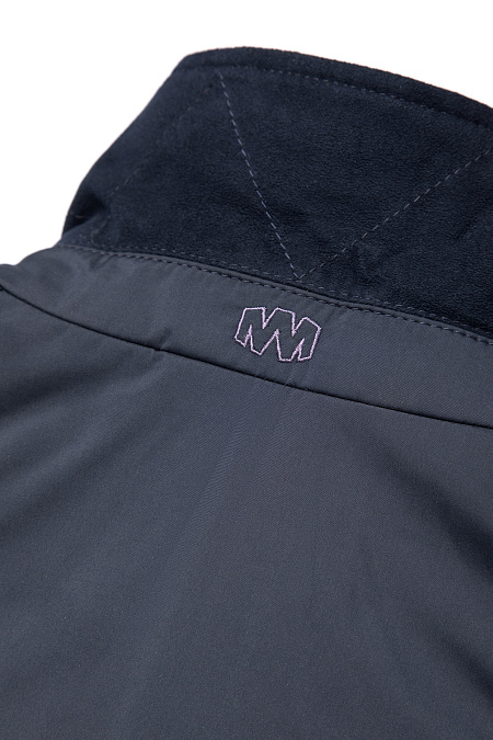 Утепленная куртка-пиджак со вставками из стеганого полотна для мужчин бренда Meucci (Италия), арт. 2797 - фото. Цвет: Темно-синий. Купить в интернет-магазине https://shop.meucci.ru
