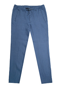 Брюки льняные светло-синие  (VB 4674 INDIGO)