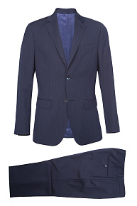 Костюм из тонкой шерсти темно-синий (MI 2200191DR/11034)