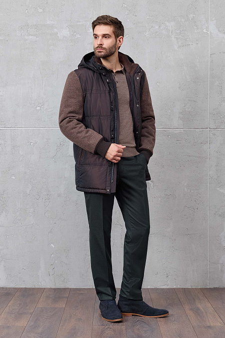 Мужской брендовый джемпер-поло светло-коричневый с застежкой на пуговицы арт. 33014/22025 Lt.BROWN Meucci (Италия) - фото. Цвет: Светло-коричневый. Купить в интернет-магазине https://shop.meucci.ru

