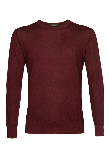 Мужской брендовый джемпер бордовый с круглым вырезом из смеси шерсти и шелка арт. ROUNDSILK/4M0833 Meucci (Италия) - фото. Цвет: Бордовый. Купить в интернет-магазине https://shop.meucci.ru

