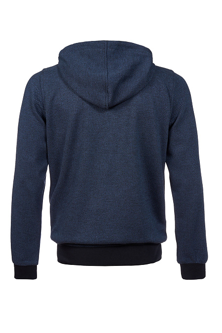 Спортивный костюм синего цвета с v-образным орнаментом  для мужчин бренда Meucci (Италия), арт. SpSuW1024-2 - фото. Цвет: Синий / темно-синий. Купить в интернет-магазине https://shop.meucci.ru
