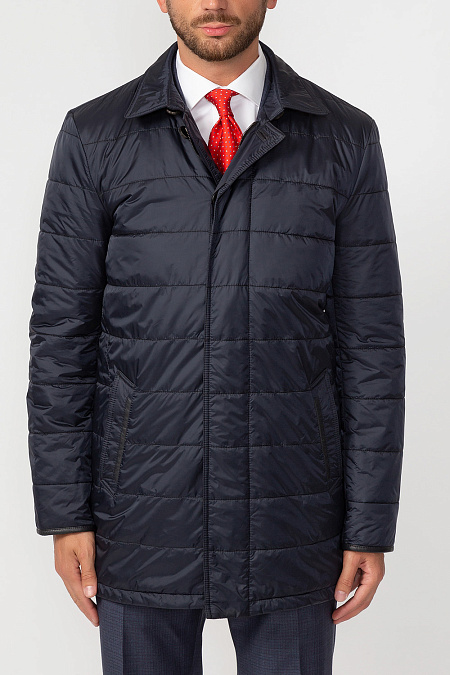 Утепленная куртка для мужчин бренда Meucci (Италия), арт. 83221 - фото. Цвет: Темно-синий. Купить в интернет-магазине https://shop.meucci.ru
