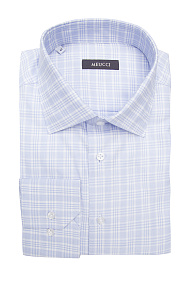 Рубашка хлопковая в бело-голубую клетку  (SL 902022 RL 91GZ/302218)