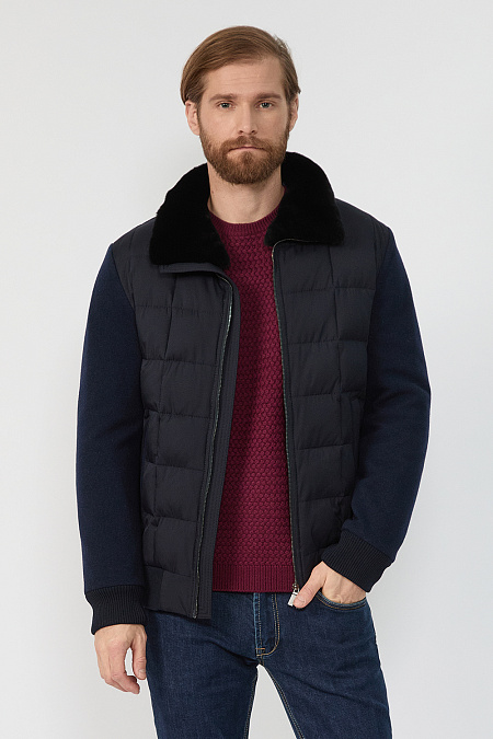 Мужской брендовый джемпер вязаный из мериносовой шерсти бордовый арт. 7GGR-NECK/12270/650 Meucci (Италия) - фото. Цвет: Бордовый. Купить в интернет-магазине https://shop.meucci.ru

