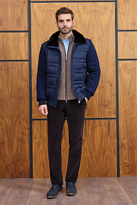 Брюки из хлопкового микровельвета коричневого цвета  (DV 1060 BROWN)