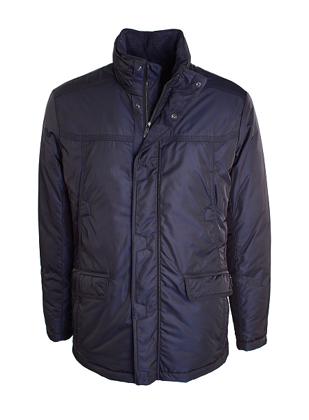 Пуховик для мужчин бренда Meucci (Италия), арт. 2228/2 - фото. Цвет: темно-синий. Купить в интернет-магазине https://shop.meucci.ru
