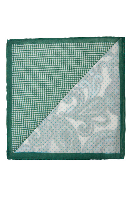 Платок для мужчин бренда Meucci (Италия), арт. 7310/4 - фото. Цвет: Зеленый/Белый. Купить в интернет-магазине https://shop.meucci.ru
