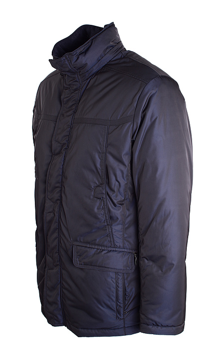 Пуховик для мужчин бренда Meucci (Италия), арт. 2228/2 - фото. Цвет: темно-синий. Купить в интернет-магазине https://shop.meucci.ru
