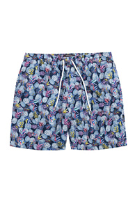 Шорты плавательные синего цвета с рисунком (16003/1)