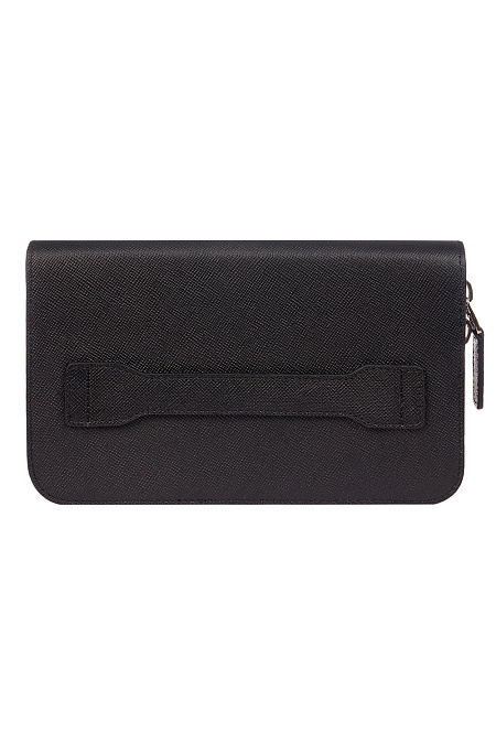 Портмоне-кошелек из кожи черного цвета  для мужчин бренда Meucci (Италия), арт. О-78170 Black - фото. Цвет: Чернный. Купить в интернет-магазине https://shop.meucci.ru
