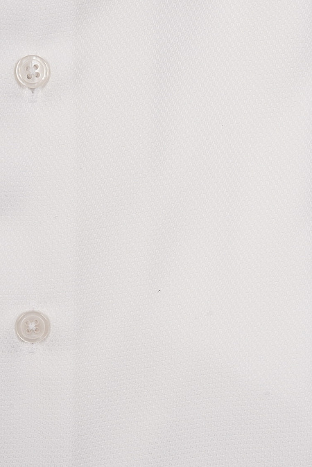Модная мужская белая рубашка с микродизайном и эффектом non iron  арт. SL 10224070/301029 от Meucci (Италия) - фото. Цвет: Белый, микродизайн.
