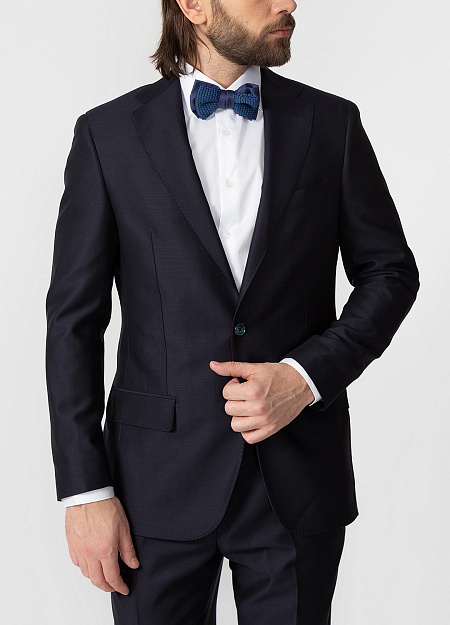 Классический темно-синий пиджак  для мужчин бренда Meucci (Италия), арт. MI 2200192/7053 - фото. Цвет: Темно-синий. Купить в интернет-магазине https://shop.meucci.ru
