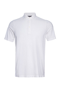 Поло из хлопка белого цвета (78015/60103/001)
