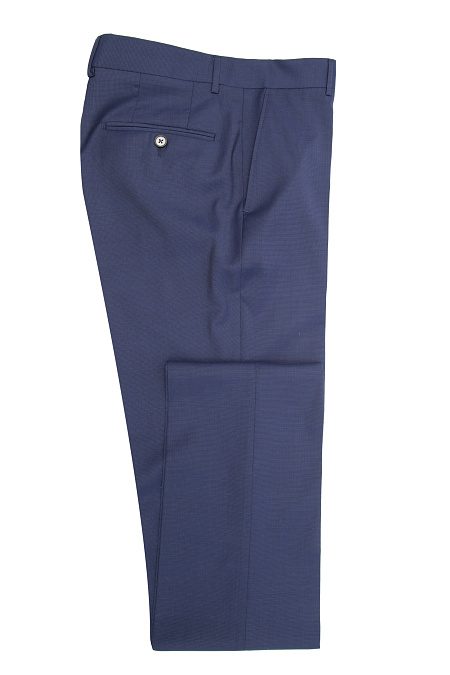 Мужской синий костюм из шерстяной ткани  Meucci (Италия), арт. MI 2200191/22010 - фото. Цвет: Синий. Купить в интернет-магазине https://shop.meucci.ru
