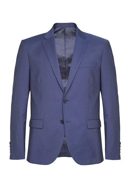 Мужской синий костюм из шерстяной ткани  Meucci (Италия), арт. MI 2200191/22010 - фото. Цвет: Синий. Купить в интернет-магазине https://shop.meucci.ru
