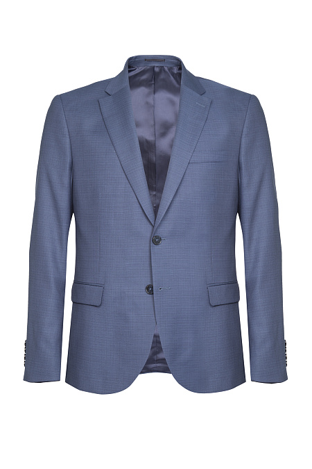 Мужской серо-синий костюм в мелкую клетку  Meucci (Италия), арт. MI 2200191/22004 - фото. Цвет: Серо-синий в клетку.