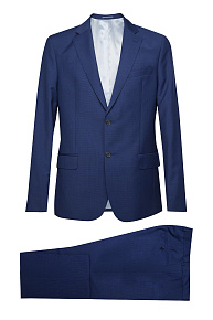Классический костюм из тонкой шерсти синего цвета  (MI 2200191DR/12017)