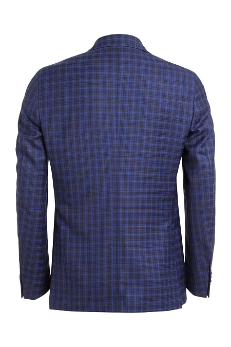 Мужской однобортный синий костюм в клетку Meucci (Италия), арт. MI 2200181/9028 - фото. Цвет: Синий.