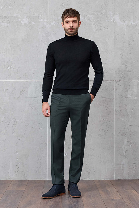 Мужская брендовая водолазка черного цвета с высоким воротником арт. 53016/22025 BLACK Meucci (Италия) - фото. Цвет: Черный. Купить в интернет-магазине https://shop.meucci.ru

