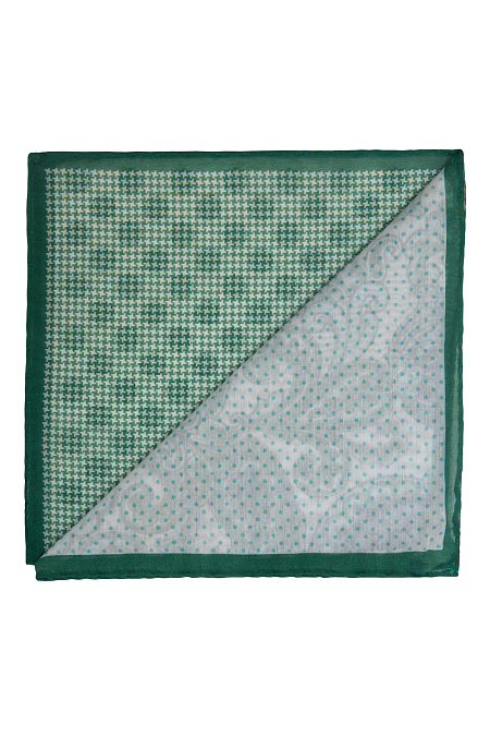 Платок для мужчин бренда Meucci (Италия), арт. 7310/4 - фото. Цвет: Зеленый/Белый. Купить в интернет-магазине https://shop.meucci.ru
