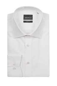 Классическая белая рубашка с микродизайном  (SL 10224070/301039)