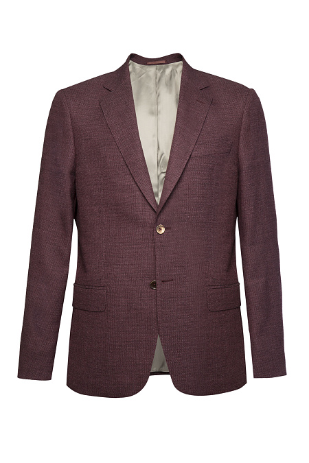 Мужской легкий кашемировый пиджак бордового цвета  Meucci (Италия), арт. MI 1200181VB/11721 - фото. Цвет: Бордовый . Купить в интернет-магазине https://shop.meucci.ru
