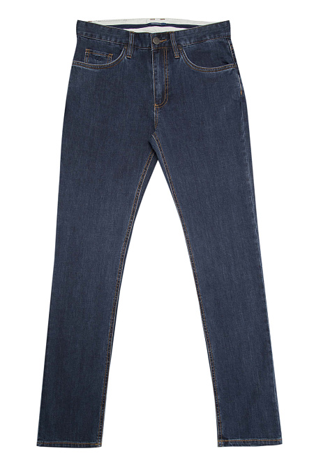 Мужские брендовые джинсы классического темно-синего цвета зауженного кроя арт. NLW SL 2501 Meucci (Италия) - фото. Цвет: Темно-синий. Купить в интернет-магазине https://shop.meucci.ru
