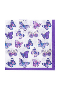 Платок фиолетового цвета с рисунком (7823/5)