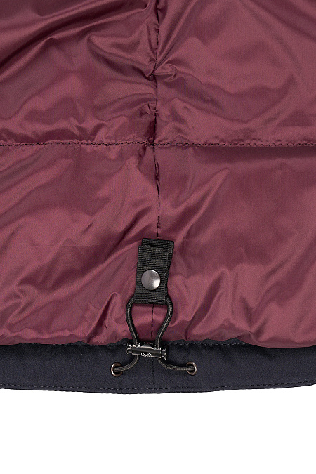 Пуховик средней длины с капюшоном для мужчин бренда Meucci (Италия), арт. 3940 - фото. Цвет: Темно-синий. Купить в интернет-магазине https://shop.meucci.ru
