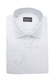 Рубашка хлопковая белая в клетку  (SL 902022 RL 91EZ/302226)