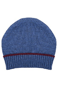 Голубая шерстяная шапка (732/07023/208)