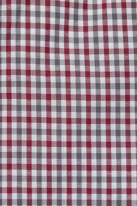 Модная мужская рубашка в разноцветную клетку арт. SL 902020 R 91ZG/302104 от Meucci (Италия) - фото. Цвет: Белый, красно-серая клетка. Купить в интернет-магазине https://shop.meucci.ru

