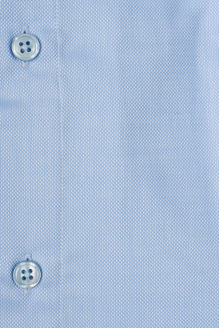 Модная мужская рубашка голубая с микродизайном арт. SL 9020 RL 0291 BAS/231135 от Meucci (Италия) - фото. Цвет: Голубой, микродизайн.
