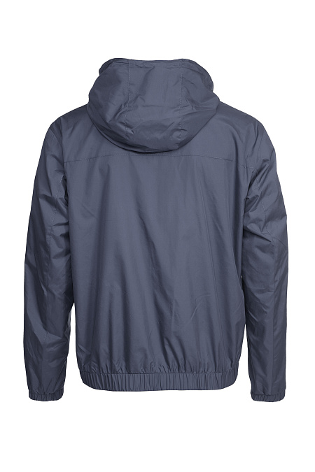 Ветровка с капюшоном синего цвета для мужчин бренда Meucci (Италия), арт. M-C-136 Dk.Blue - фото. Цвет: Синий. Купить в интернет-магазине https://shop.meucci.ru
