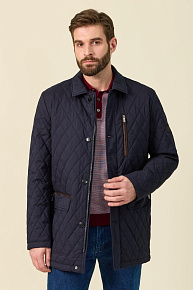 Утепленная стеганая куртка в классическом стиле (5230)