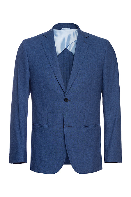 Мужской костюм из шерсти синего цвета Meucci (Италия), арт. MI 2200191/11007 - фото. Цвет: Синий.