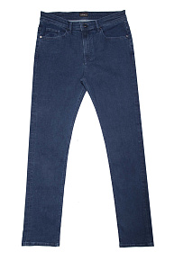 Джинсы прямого кроя из премиального денима с синей отстрочкой  (LUEC REG 2527)