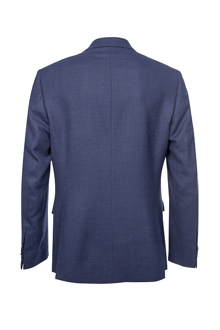 Мужской пиджак с сине-черным жаккардовым дизайном  Meucci (Италия), арт. MI 1200181DR/11637 - фото. Цвет: Сине-черный жаккард. Купить в интернет-магазине https://shop.meucci.ru
