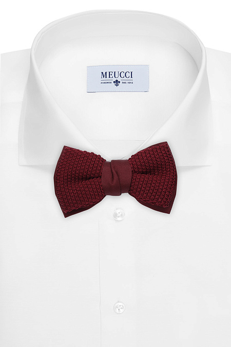 Бабочка для мужчин бренда Meucci (Италия), арт. 1993/5 - фото. Цвет: Бордовый. Купить в интернет-магазине https://shop.meucci.ru
