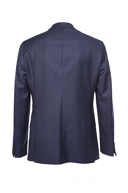 Мужской костюм из тонкой шерсти темно-синий в клетку  Meucci (Италия), арт. MI 2200191RD/11059 - фото. Цвет: Темно-синий в клетку. Купить в интернет-магазине https://shop.meucci.ru
