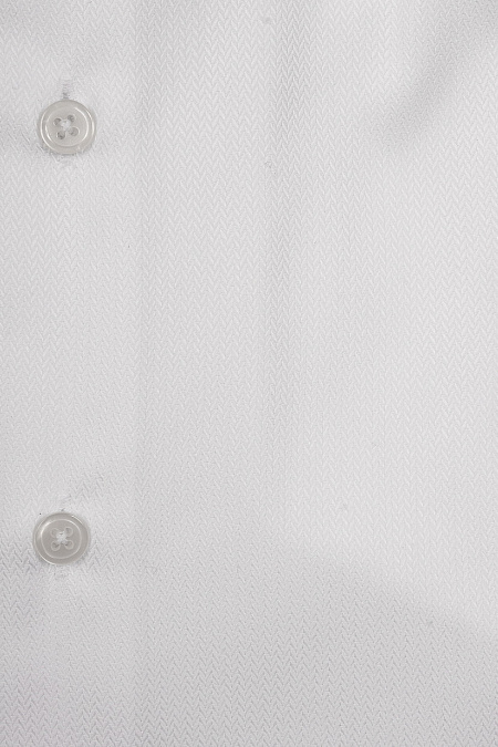 Модная мужская  рубашка белая с микродизайном и эффектом non iron  арт. SL 10224070/301030 от Meucci (Италия) - фото. Цвет: Белый, микродизайн.
