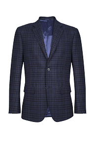 Пиджак из шерсти с кашемиром в клетку  (MI 1200181EZ/11626)